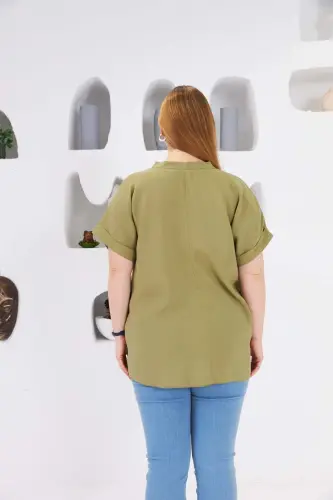 Хаким Яка Бюйюк Беден Блуз Олив - 4