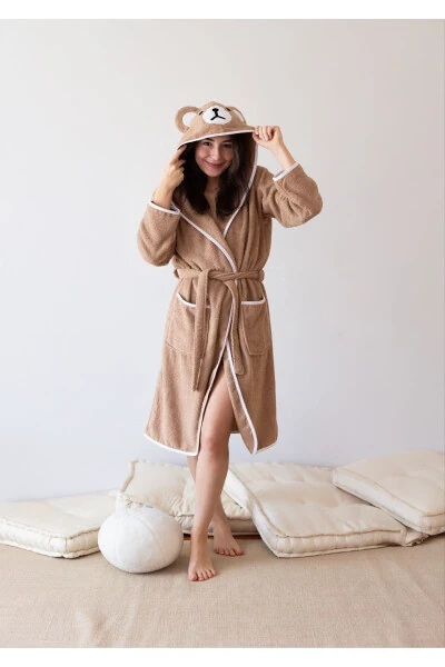 Халати плюш аюқчаси нақши билан - CALOVE (1)