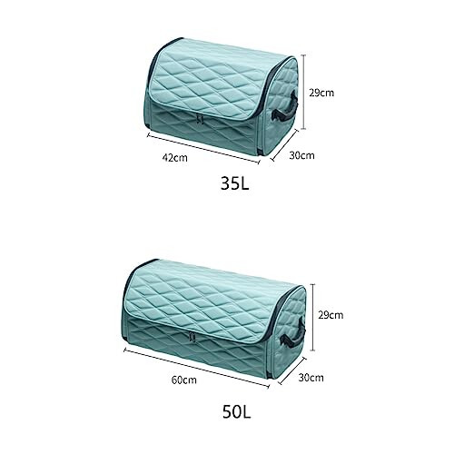 XEGCCUF Организатор багажника автомобиля - Коричневые кожаные органайзеры для багажника и хранения - Портативный автомобильный ящик для хранения для покупок, кемпинга, пикника, дома, гаража - 6