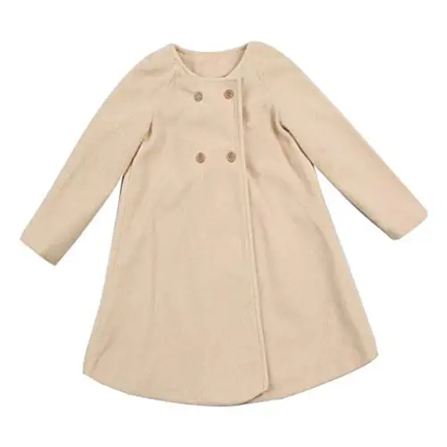 XFGLCK Toddler Baby Girls Coats Cloak Button Jacket Outerwear Fall Winter Clothes - MODAZONE (1)