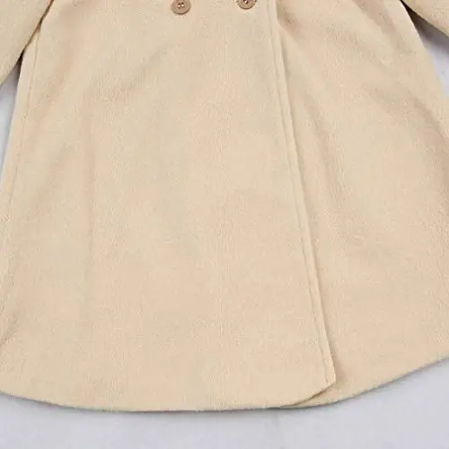 XFGLCK Toddler Baby Girls Coats Cloak Button Jacket Outerwear Fall Winter Clothes - 3