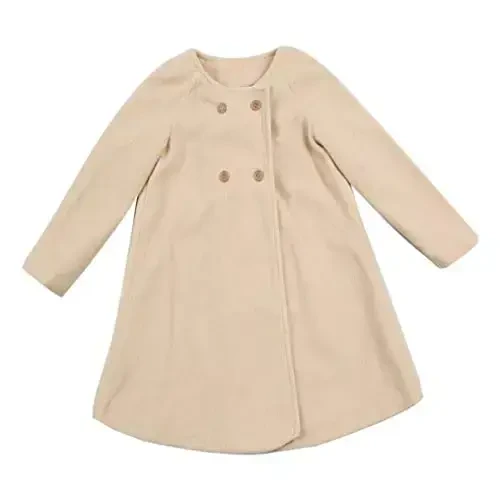 XFGLCK Toddler Baby Girls Coats Cloak Button Jacket Outerwear Fall Winter Clothes - 2