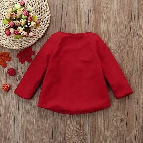 XFGLCK Toddler Baby Girls Coats Cloak Button Jacket Outerwear Fall Winter Clothes - 3