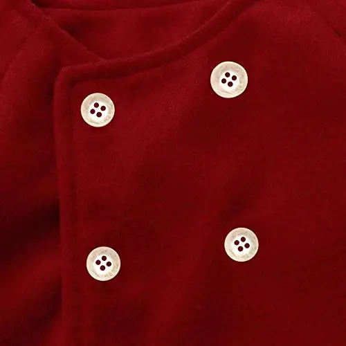 XFGLCK Toddler Baby Girls Coats Cloak Button Jacket Outerwear Fall Winter Clothes - 4