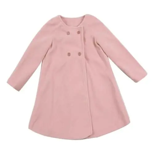XFGLCK Toddler Baby Girls Coats Cloak Button Jacket Outerwear Fall Winter Clothes - 2