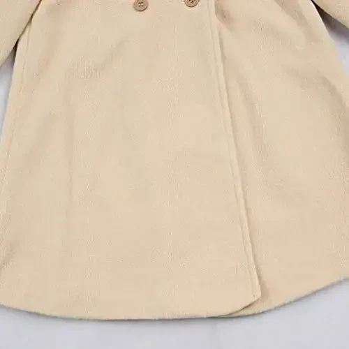XFGLCK Toddler Baby Girls Coats Cloak Button Jacket Outerwear Fall Winter Clothes - 3