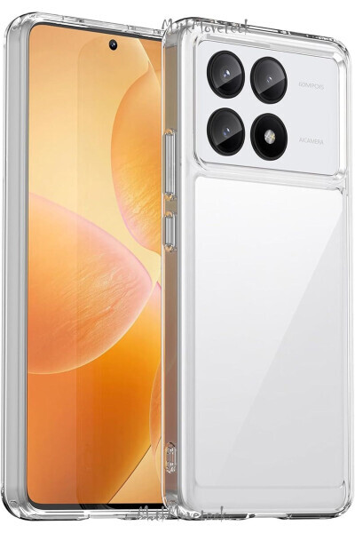 Xiaomi Poco X6 Pro Telefon Qopqoni Kamera Chiqib Turgan Yumshoq Shaffof Silikon Klassik Rangsiz - M.TK MOVETECK (1)