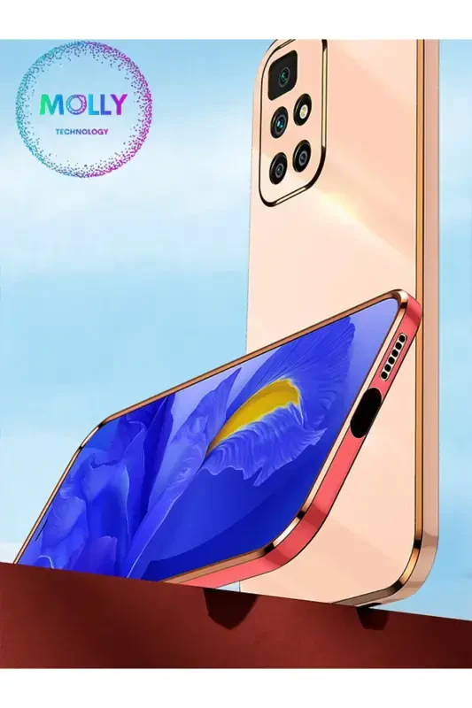 Xiaomi Redmi 10 2022 Для Темно-Зеленый Края Золотой Детали Роскошный Силиконовый Чехол-Хаки - 6