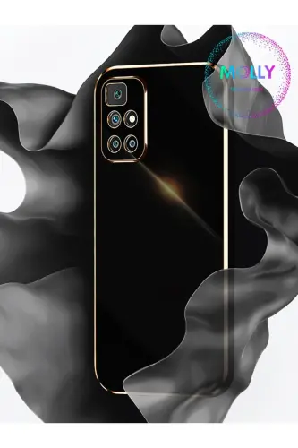 Xiaomi Redmi 10 2022 Için Inci Beyazı Kenarları Gold Detaylı Lüks Silikon Kılıf - Beyaz - 8