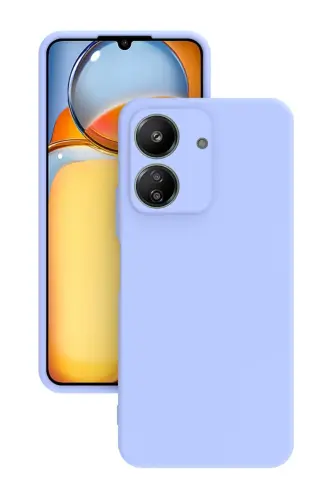 Xiaomi Redmi 13C G'ilofi Kamera Himoyalangan Silikon Telefon G'ilofi Chiroyli Orqa Qopqoq-Lil rangda 