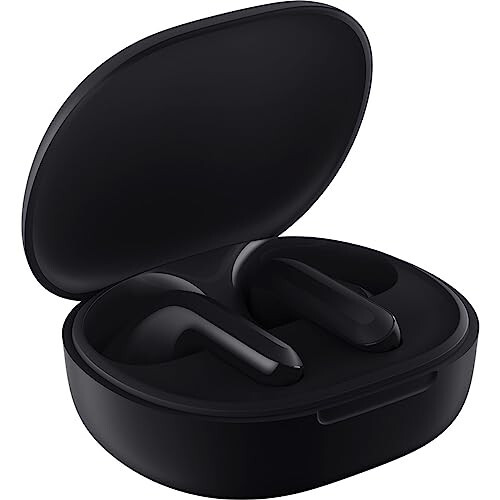 Xiaomi Redmi Buds 4 Lite TWS Simsiz Quloqchinlari, Bluetooth 5.3 Past Kechikishli O'yin Eshitish apparati, AI Qo'ng'iroq Shovqinini Bezovta qilmaslik, IP54 Suv o'tkazmaydigan, 20 soat O'ynash Vaqti, Engil Qulaylik Beradigan Eshitish apparati, Qora - 1