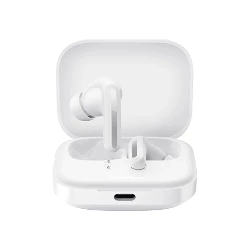 Xiaomi Redmi Buds 5 Wireless Earphone - 46dB Active Noise Canceling, 40 Hour Battery Life, Bluetooth 5.3, White - XIAOMI