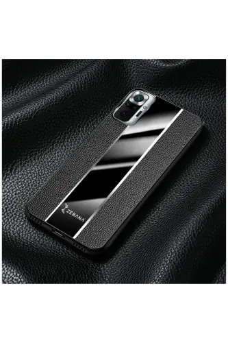 Xiaomi Redmi Note 10 Pro Compatible Case Premium Leather Case Black - 4