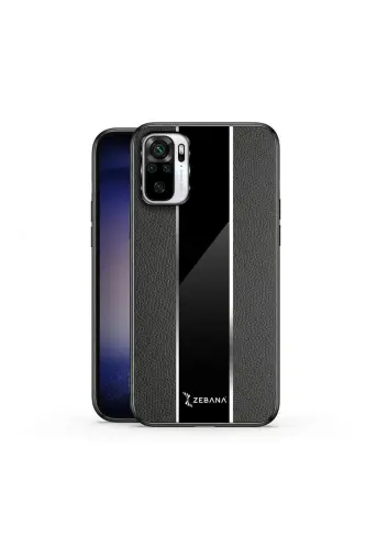 Xiaomi Redmi Note 10 Pro Compatible Case Premium Leather Case Black - ZEBANA (1)