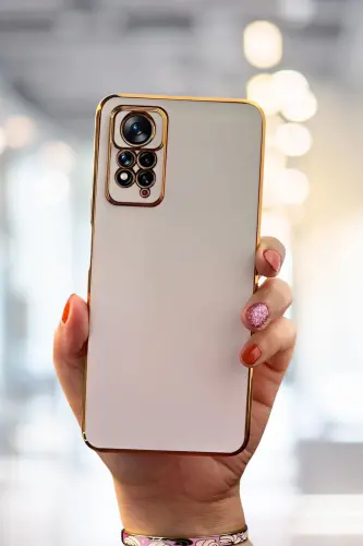 Xiaomi Redmi Note 11 Pro & 12 Pro 4g Telefon Qopqoni, Porloq Chetlari, Oltin Naqshlari, Kamera Himoyasi bilan - 6
