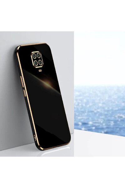 Xiaomi Redmi Note 9 Pro - 9s Compatible Case with Shiny Edge, Golden Embroidered, Camera Protected Cover - 1