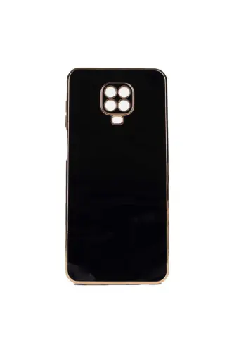 Xiaomi Redmi Note 9 Pro - 9s mos keladigan yorqin qirrali, oltin bezakli, kamera himoyali g'ilof - FIBAKS (1)