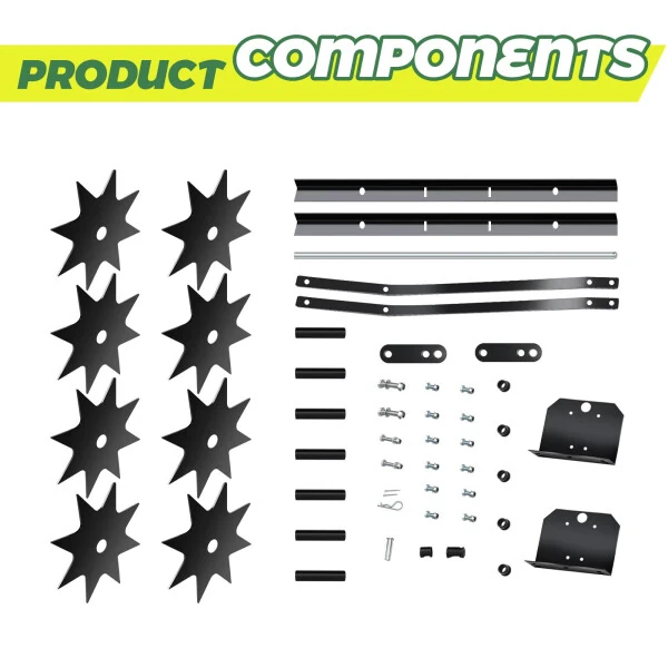 XiMeijiun, Lawn Towed Aerator, Lawn Tools, Lawn Looseners, Restore Lawn Health, Adapt to Yard, Garden - 6