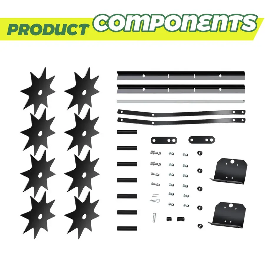 XiMeijiun, Lawn Towed Aerator, Lawn Tools, Lawn Looseners, Restore Lawn Health, Adapt to Yard, Garden - 6