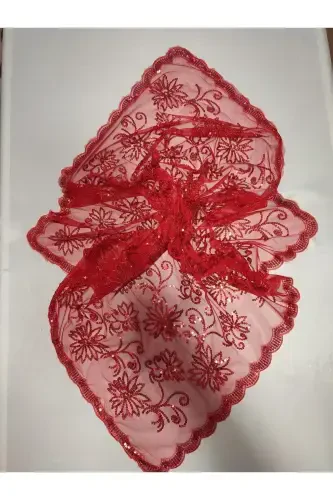 Xina kechalari uchun pulli kelin va mato kuyov xina o'rtasi va qo'lqopi bilan xina o'rtasi maxsus duvak to'plami - yashil - 5