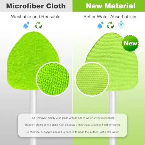 XINDELL 29 dyuymli лобовой tozalash vositasi – Katta boshli avtomobil ichki va tashqi oynalarni tozalash to'plamini yangilang, cho'ziluvchan tutqich va 4 ta mikrofiber yostiqcha, avtomobil, yuk mashinalari, SUV, RV va uylar uchun avtomatik tozalash cho'tkasi - 3