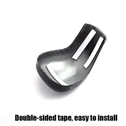 XITER ABS Carbon Fiber Car Interior Auto Gear Shift Knob Frame Cap Cover Trim Car Protect Accessories Case for Toyota Camry 2018-2025 for Corolla 2020-2024 Automatic Transmission-Carbon Fiber Black - 3