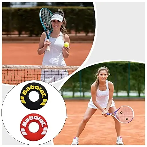 XIXILINRUIYUN 4 Piece Rubber Tire Shape Vibration Dampener Perdurable Tennis Racket Shock Absorber Soft Tennis Accessory Great for Tennis Players - 2