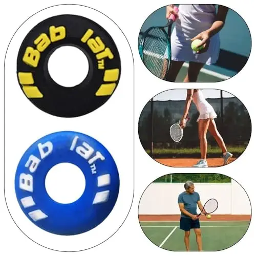 XIXILINRUIYUN 4 Piece Rubber Tire Shape Vibration Dampener Perdurable Tennis Racket Shock Absorber Soft Tennis Accessory Great for Tennis Players - 6