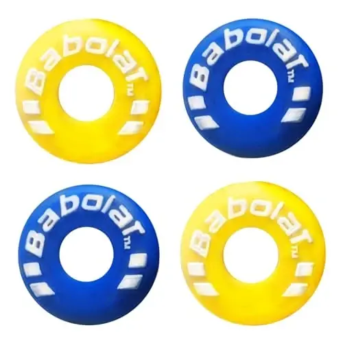 XIXILINRUIYUN 4 Piece Rubber Tire Shape Vibration Dampener Perdurable Tennis Racket Shock Absorber Soft Tennis Accessory Great for Tennis Players - XIXILINRUIYUN