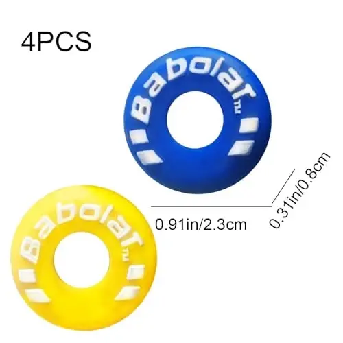 XIXILINRUIYUN 4 Piece Rubber Tire Shape Vibration Dampener Perdurable Tennis Racket Shock Absorber Soft Tennis Accessory Great for Tennis Players - XIXILINRUIYUN (1)