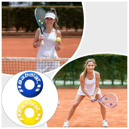 XIXILINRUIYUN 4 Piece Rubber Tire Shape Vibration Dampener Perdurable Tennis Racket Shock Absorber Soft Tennis Accessory Great for Tennis Players - 9