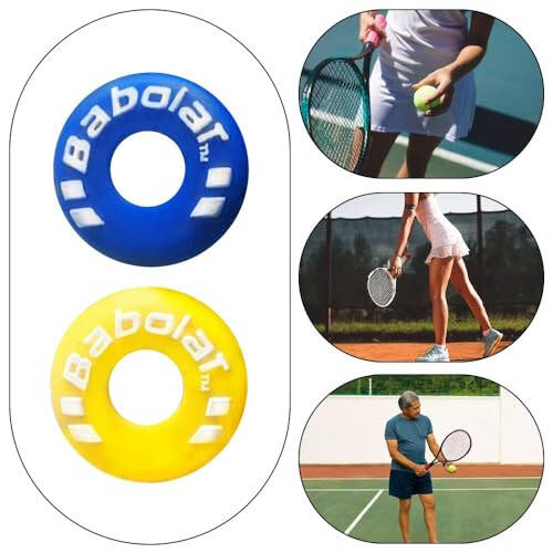 XIXILINRUIYUN 4 Piece Rubber Tire Shape Vibration Dampener Perdurable Tennis Racket Shock Absorber Soft Tennis Accessory Great for Tennis Players - 10