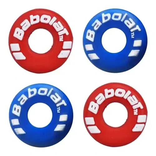 XIXILINRUIYUN 4 Piece Rubber Tire Shape Vibration Dampener Perdurable Tennis Racket Shock Absorber Soft Tennis Accessory Great for Tennis Players - 1