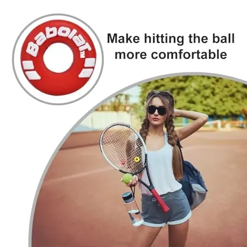 XIXILINRUIYUN 4 Piece Rubber Tire Shape Vibration Dampener Perdurable Tennis Racket Shock Absorber Soft Tennis Accessory Great for Tennis Players - 5