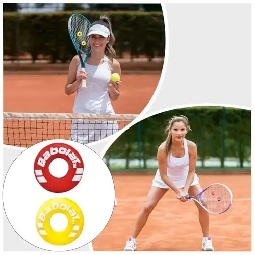XIXILINRUIYUN 4 Piece Rubber Tire Shape Vibration Dampener Perdurable Tennis Racket Shock Absorber Soft Tennis Accessory Great for Tennis Players - 6