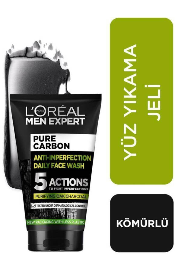 Xl Erkaklar uchun Parvarish To'plami Total Clean Dush Geli Pure Charcoal Yuz Yuvish Geli Deodorant Roll On - 10