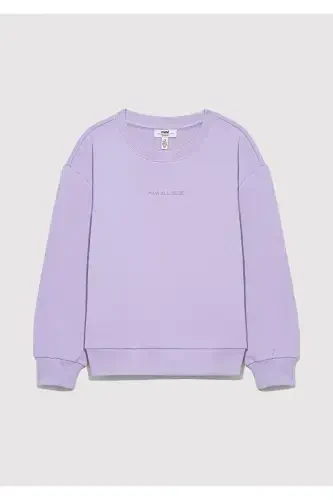 Хлопчатобумажная фиолетовая базовая толстовка 7S10043-70529 - MAVI (1)