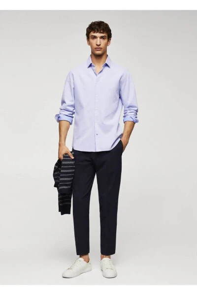 Хлопчатобумажная рубашка Slim Fit - MANGO MAN (1)