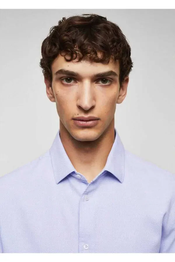 Хлопчатобумажная рубашка Slim Fit - 6