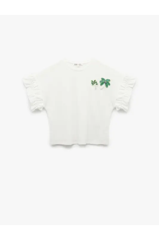 Хлопковая Бисерная Пальма Аппликация Детальная Велосипедная Ш - 3