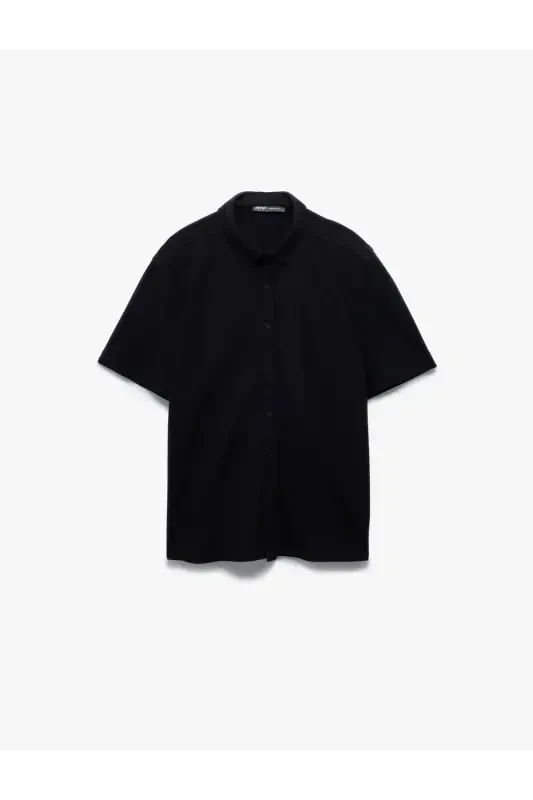 Хлопковая футболка-поло Regular Fit из ткани пике с коротким рукавом и воротником на пуговицах - 3