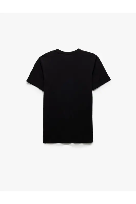 Хлопковая футболка с короткими рукавами Slim Fit с круглым вырезом для мужчин - 2