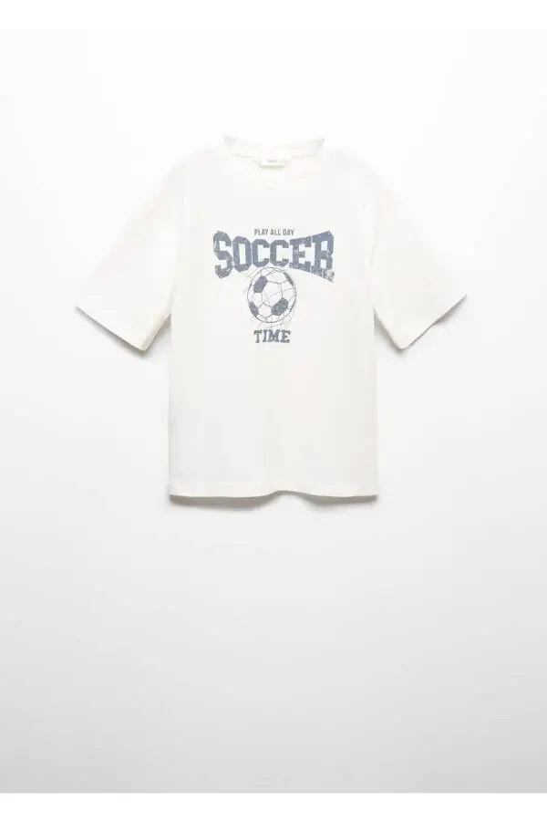 Хлопковая футболка с узором - 1