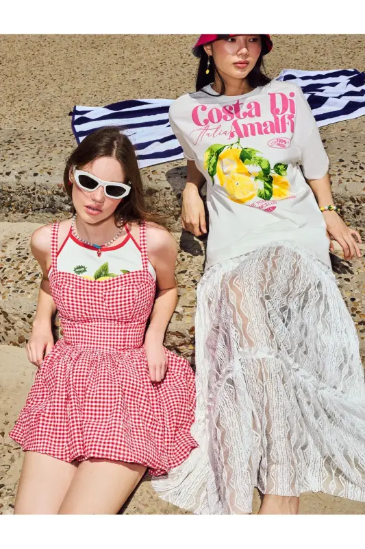 Хлопковая Футболка Свободного Кроя С Круглым Вырезом И Короткими Рукавами - 1