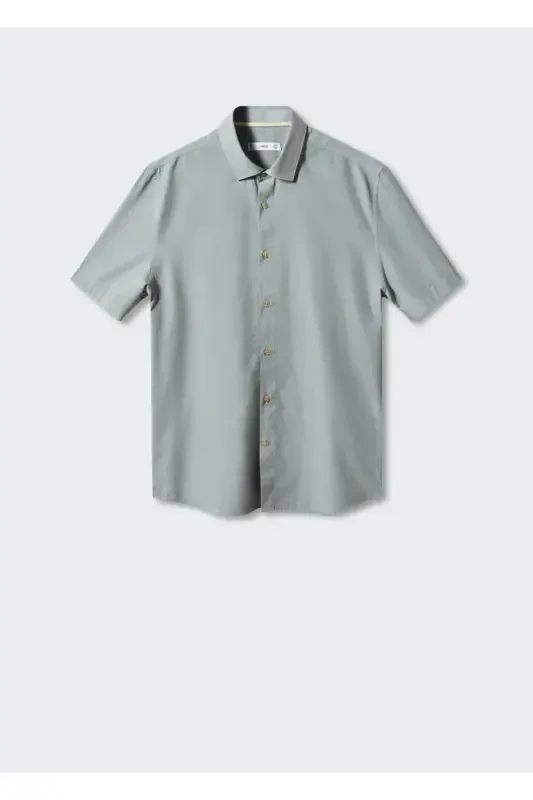 Хлопковая легкая футболка - Темно-желтый - 3