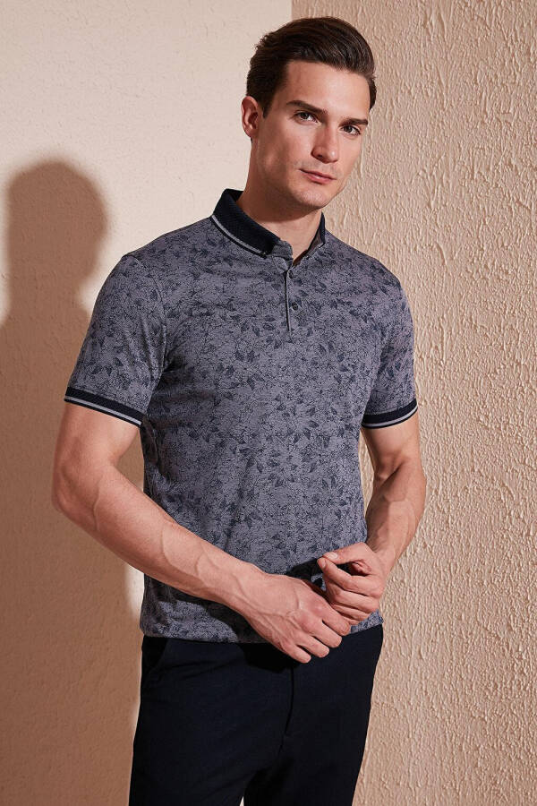 Хлопковая Поло с пуговицами Slim Fit 646B3300 - 11