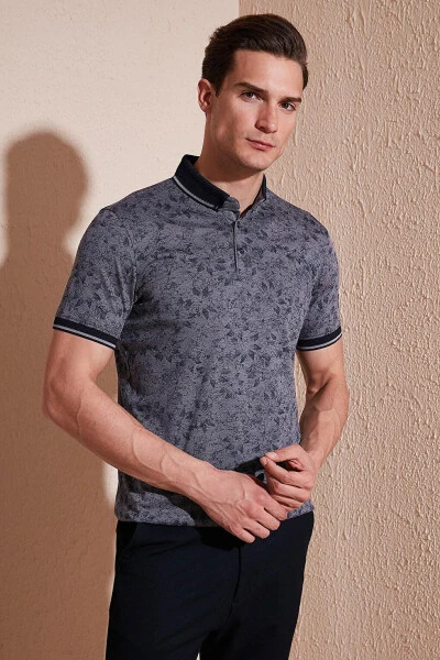 Хлопковая Поло с пуговицами Slim Fit 646B3300 - 11