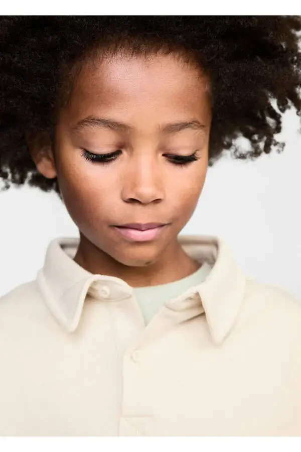 Хлопковая рубашка поло с длинными рукавами - 7