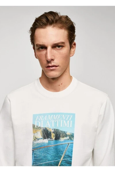 Хлопковая толстовка с узором - 6