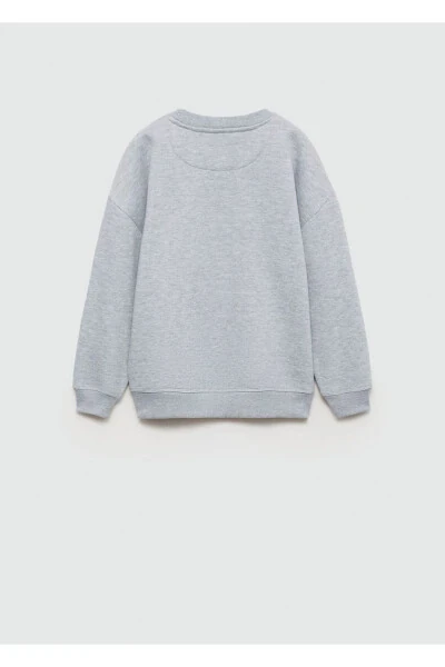 Хлопковая толстовка с вышитыми деталями - 5